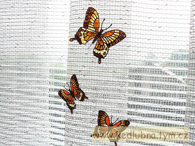 Window color - kytečky a motýlci